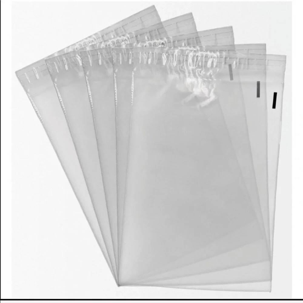 35 Clear storage self seal poly bags size 9x12